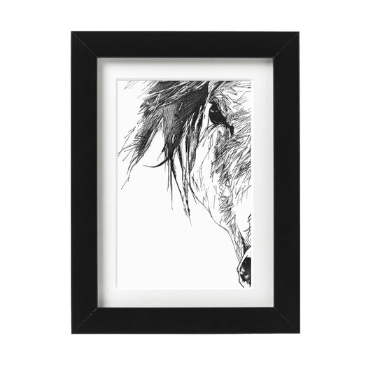Horse Line Art Wall Art Print