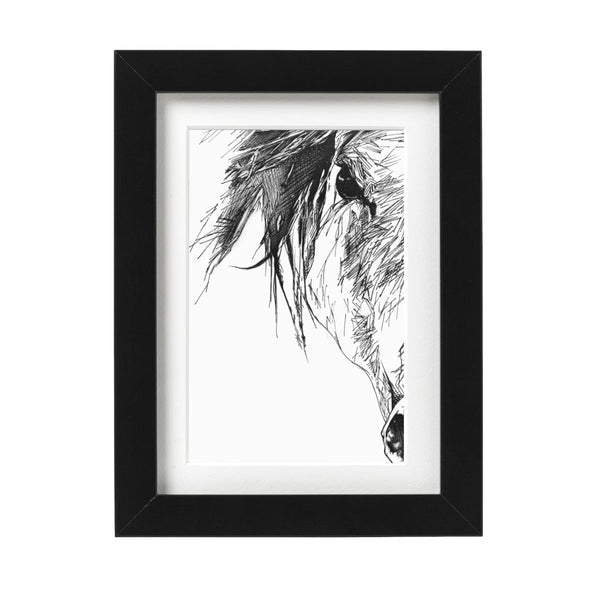 Horse Line Art Wall Art Print