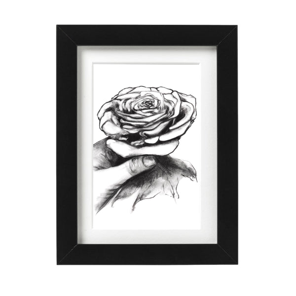 Rose in Hand Wall Art Print