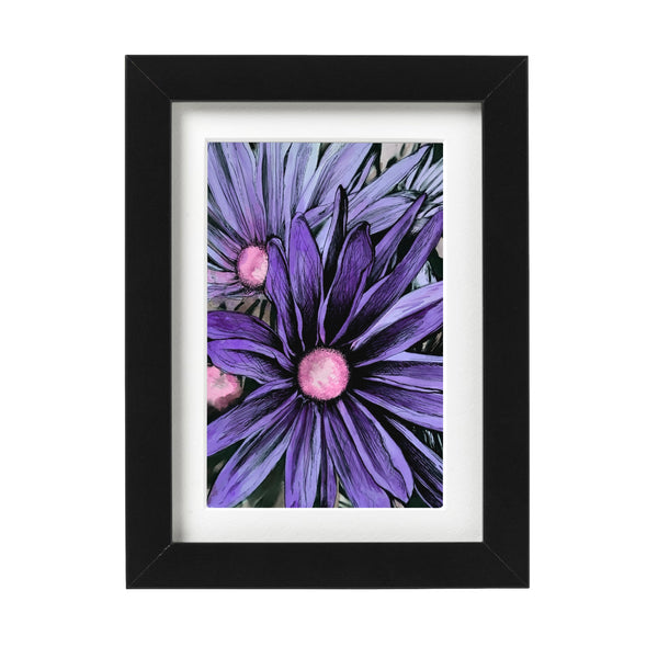 Purple Daisies Art Print