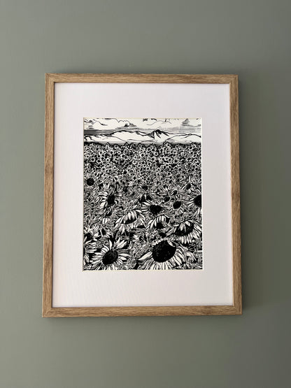 Field of Sunflowers Art Print