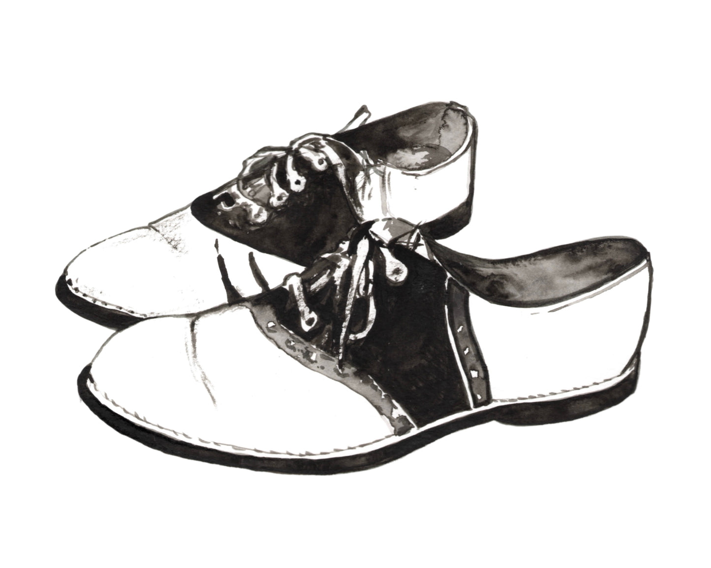 Vintage Saddle Shoes Art Print