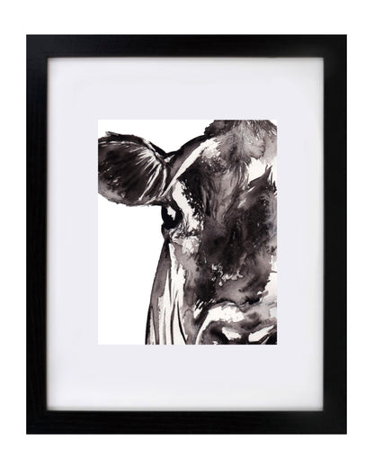 Farmhouse Cow Wall Art Print