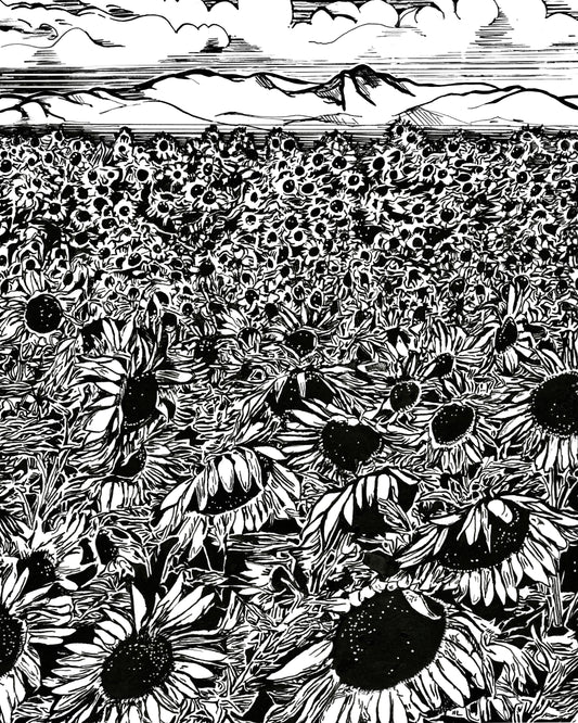 Field of Sunflowers Art Print