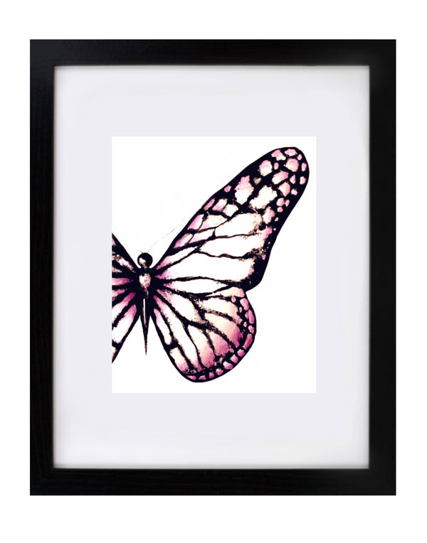 Light Pink Butterfly Art Print